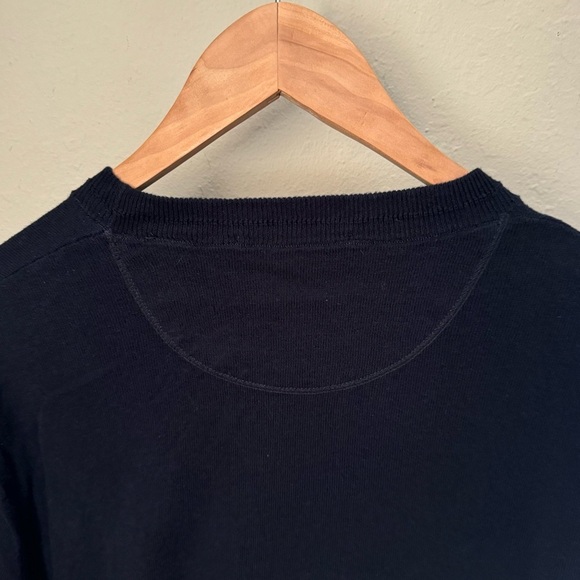 SCOTCH & SODA Classic Wool Cotton Blend Crewneck Sweater Blue Lightweight Size M - Picture 11 of 14